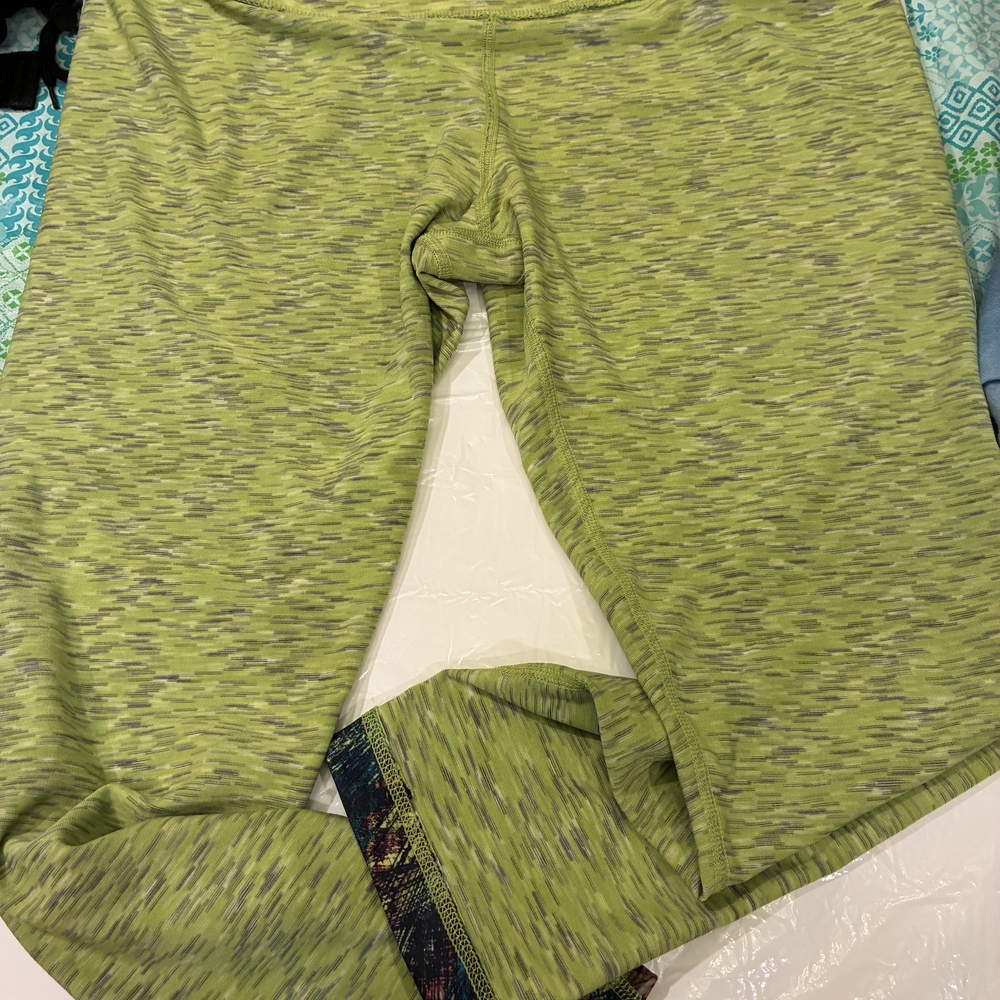 Reversable Green Patterned Leggings
